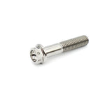 Titanium Flange Hex Drilled Bolt M12×50mm (1.25)