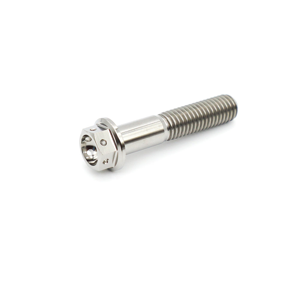 Titanium Flange Hex Drilled Bolt M12×70mm (1.25)