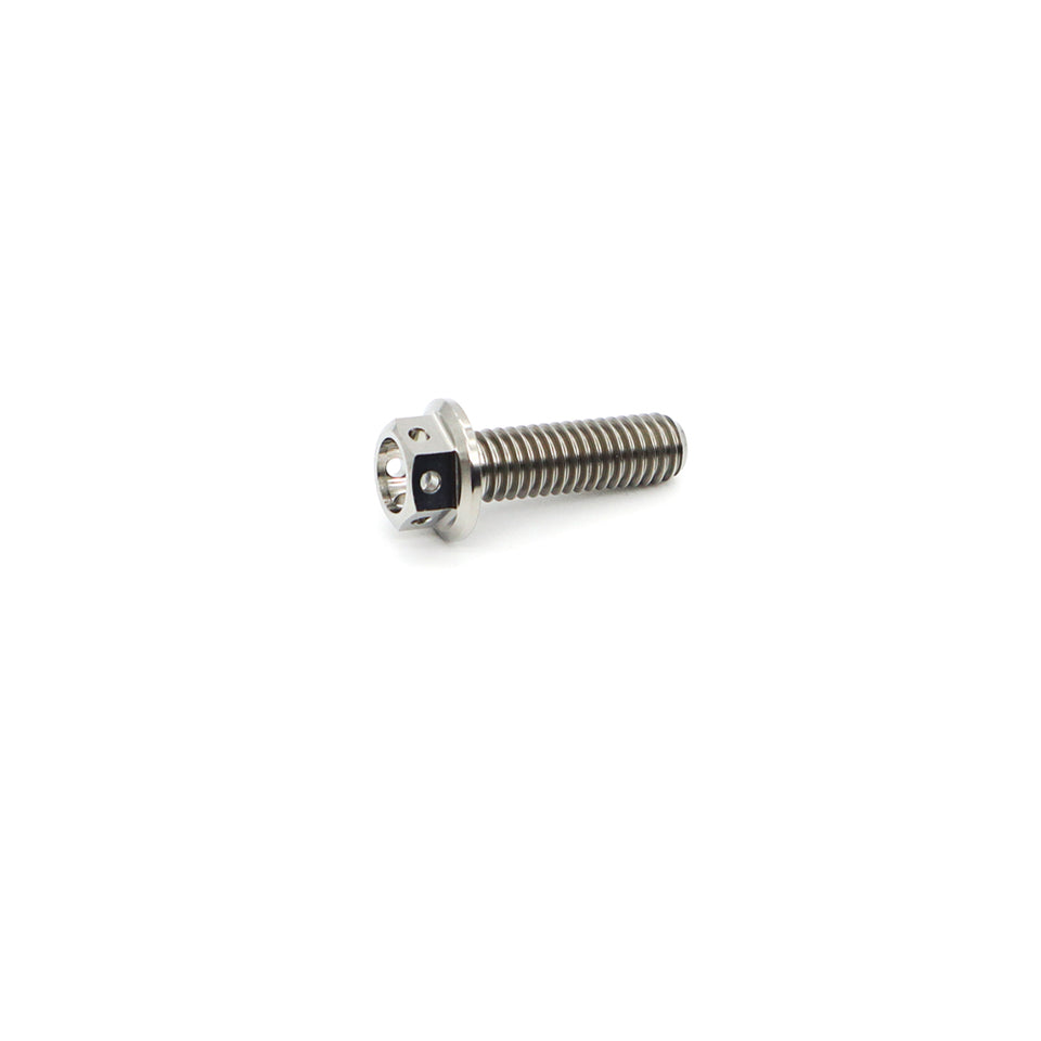 Titanium Flange Hex Drilled Bolt M6×10mm(1.0)