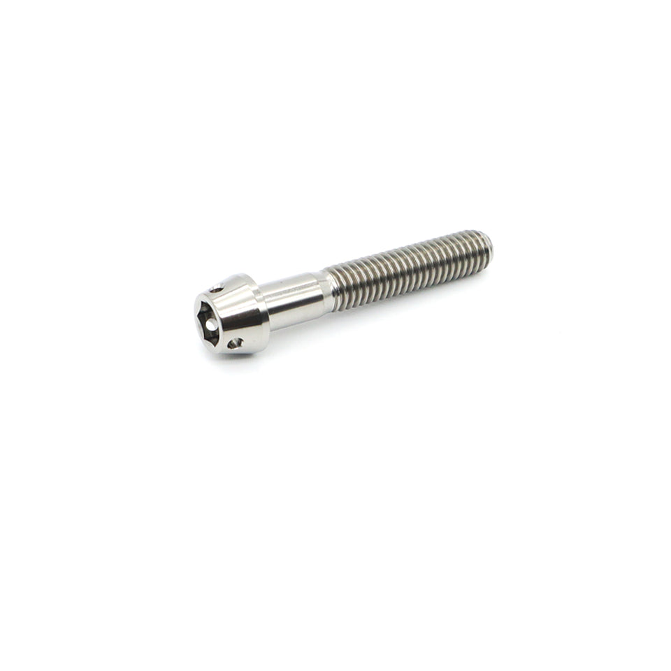 Titanium Taper Socket Cap Drilled Bolt M6×30mm (1.0)