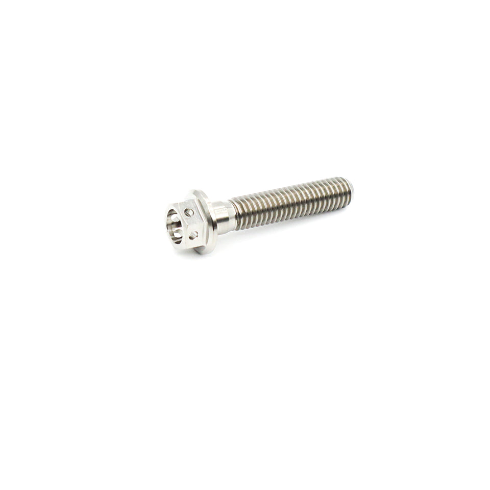 Titanium Flange Hex Drilled Bolt M6×32mm(1.0)