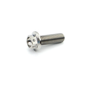 Titanium Flange Hex Drilled Bolt M8×25mm(1.25) 16mm O/D