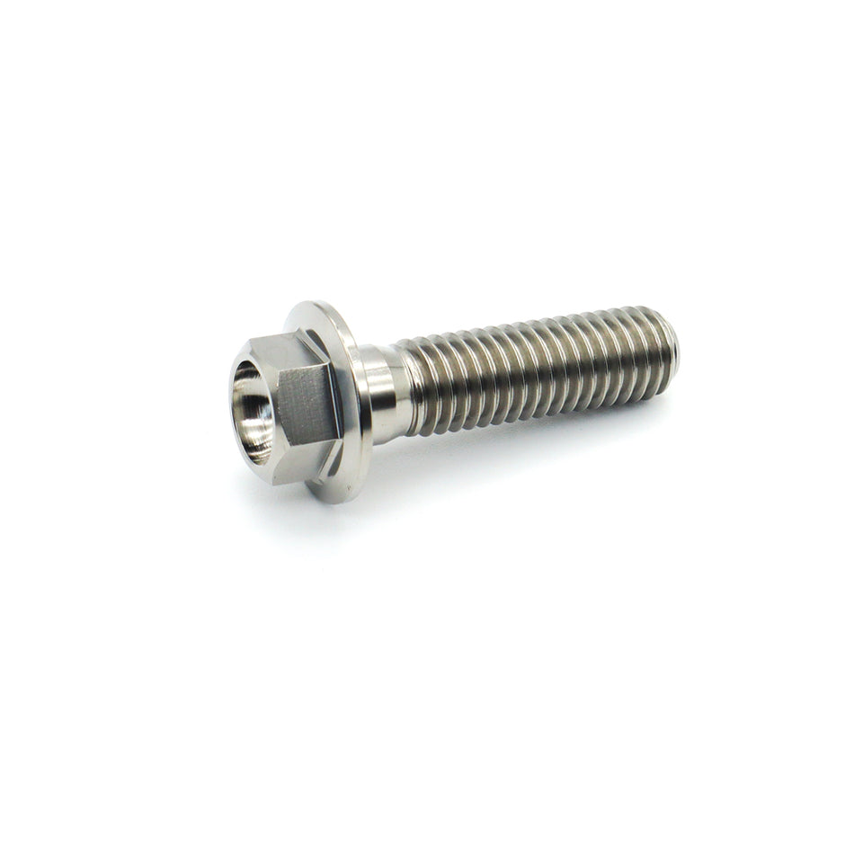 Titanium Flange Hex Bolt M8×30mm(1.25) 16mm O/D