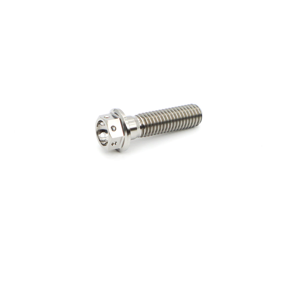 Titanium Flange Hex Drilled Bolt M10×30mm (1.25)