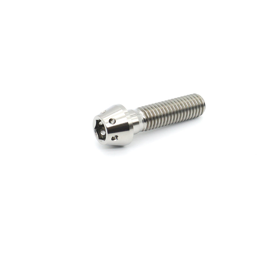 Titanium Taper Socket Cap Drilled Bolt M8×30mm (1.25)