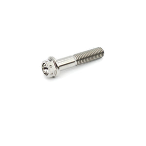 Titanium Flange Hex Drilled Bolt M8×40mm (1.25)