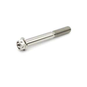 Titanium Flange Hex Drilled Bolt M8×60mm (1.25)