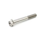 Titanium Flange Hex Drilled Bolt M8×65mm (1.25)