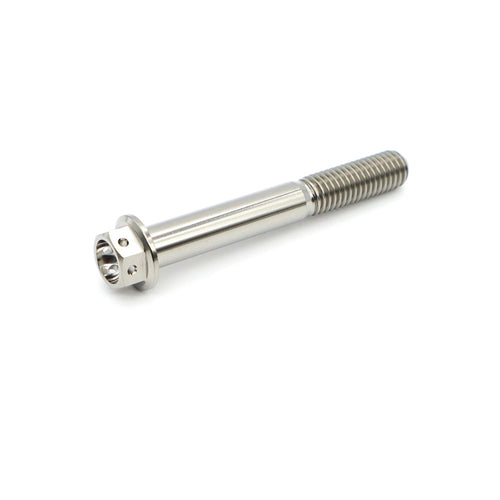 Titanium Flange Hex Drilled Bolt M10×65mm (1.5)