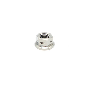 Titanium Flange Hex Drilled Nut M10 (1.5)