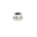 Titanium Flange Hex Drilled Nut M10 (1.25)