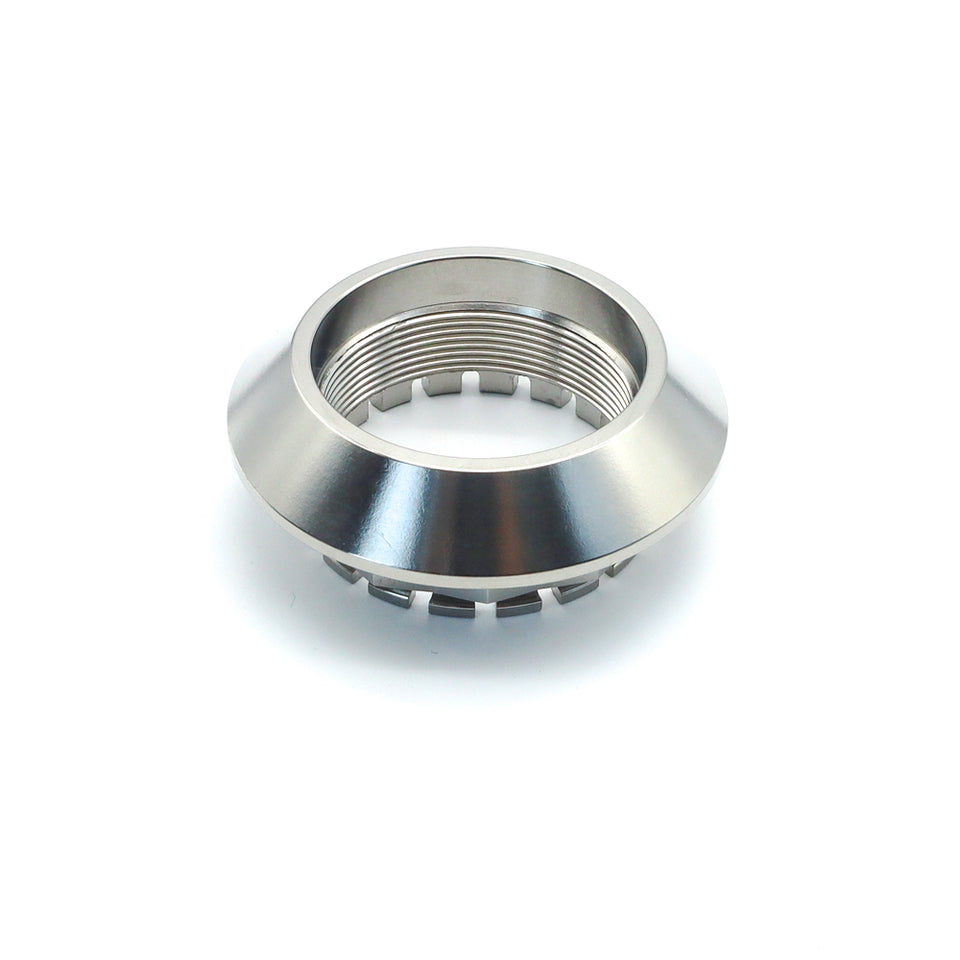 Titanium Flange Axle Nut M48 (1.5) Conical Side