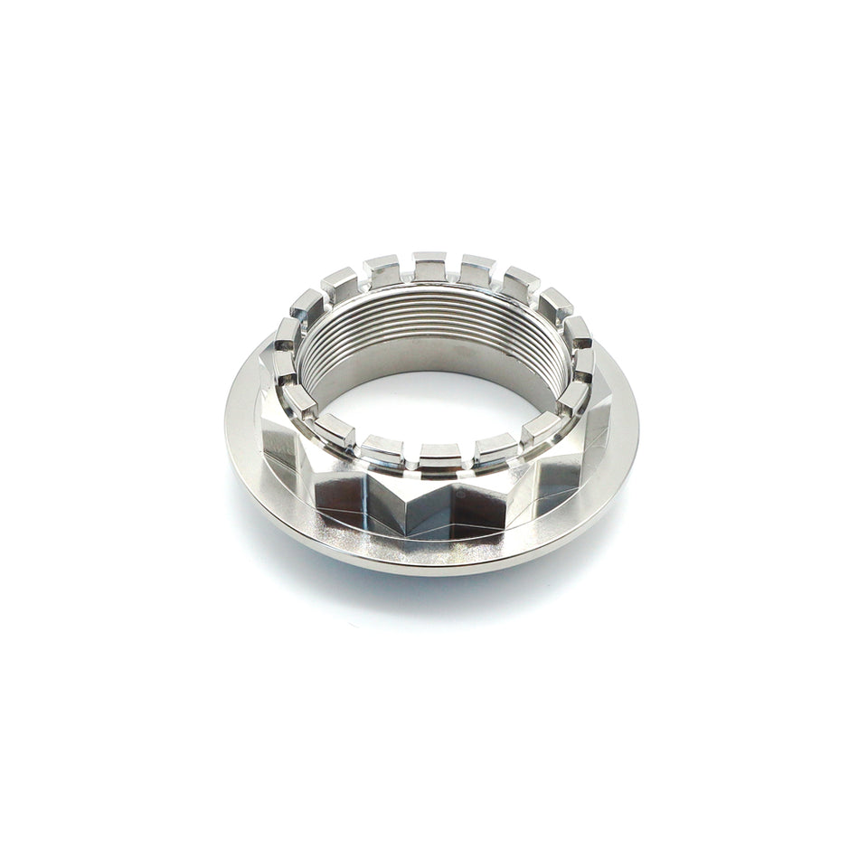 Titanium Flange Axle Nut M48 (1.5) Conical Side