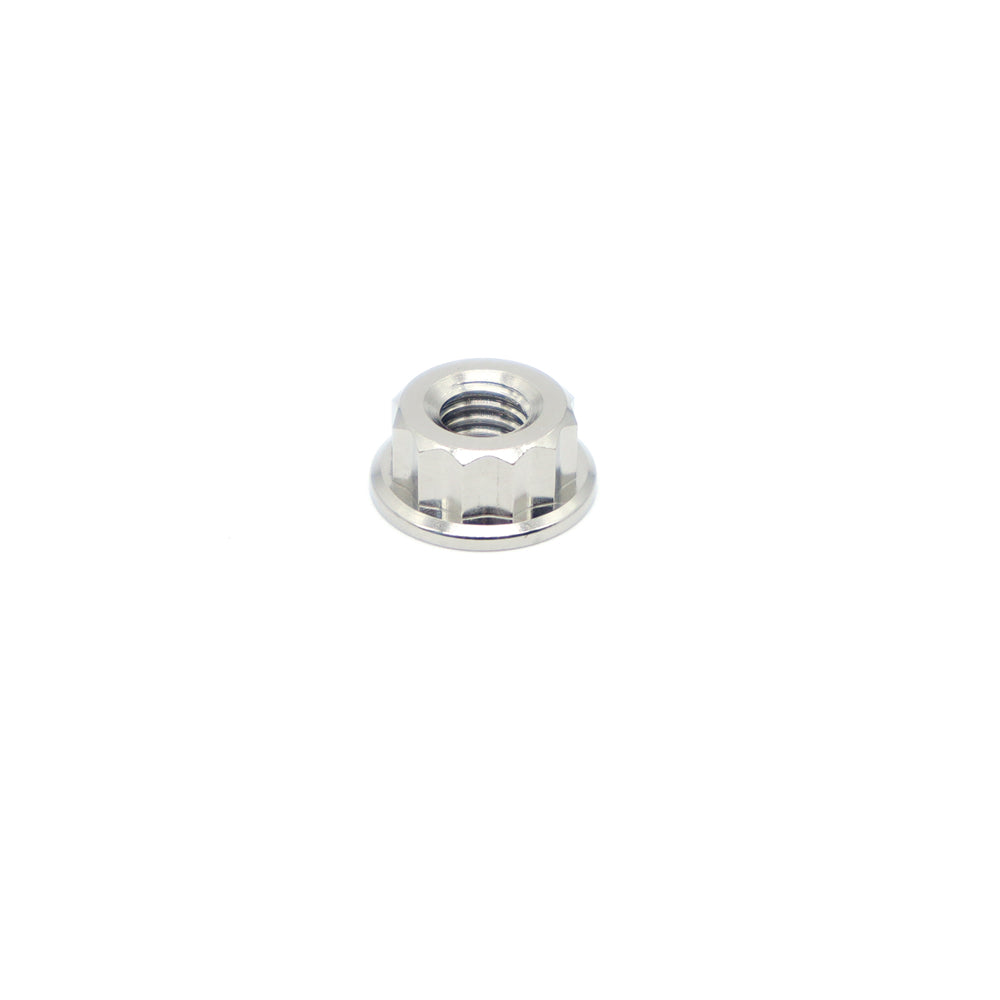 Titanium Bi-hex Flange Nut M6 (1.0)