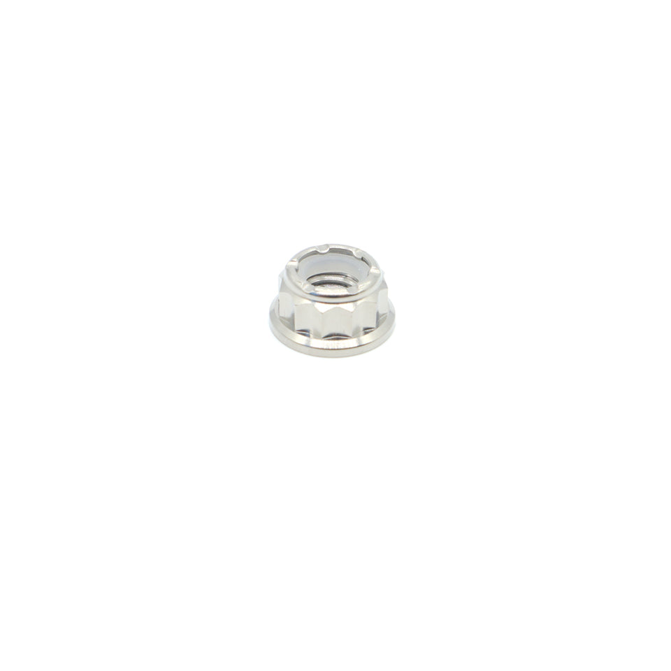 Titanium Bi-hex Flange Nyloc Nut M8 (1.25)